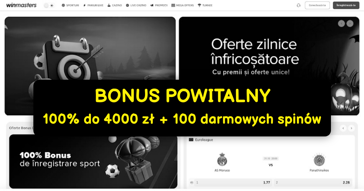 Winmasters Casino: Top Gry Slot i Bonus Mobilny