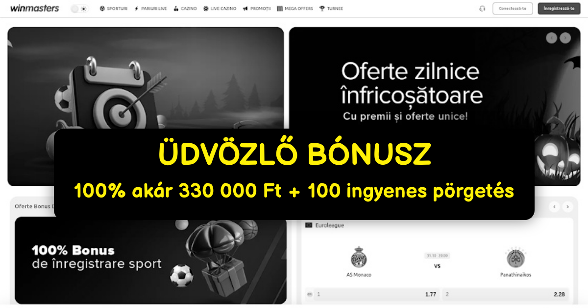 Winmasters Casino: Legjobb Online Slotok, Mobil Bónusz